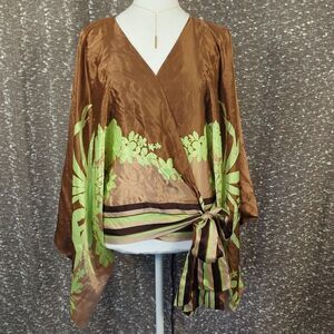 NWT Victoria's Secret Very Sexy Vintage Y2K Silk Kimono Wrap Top Women's O/S